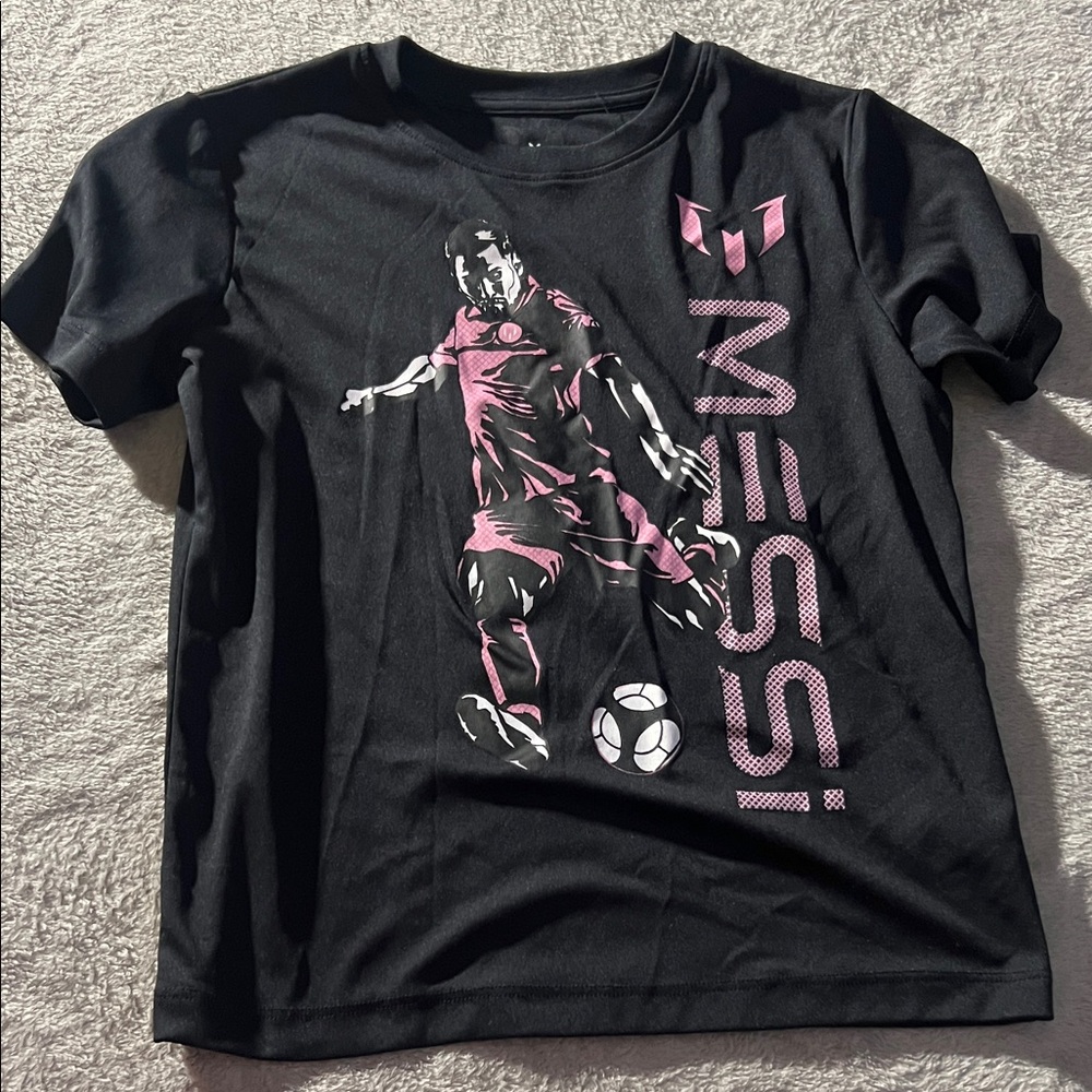 Kids Black Graphic T-Shirt